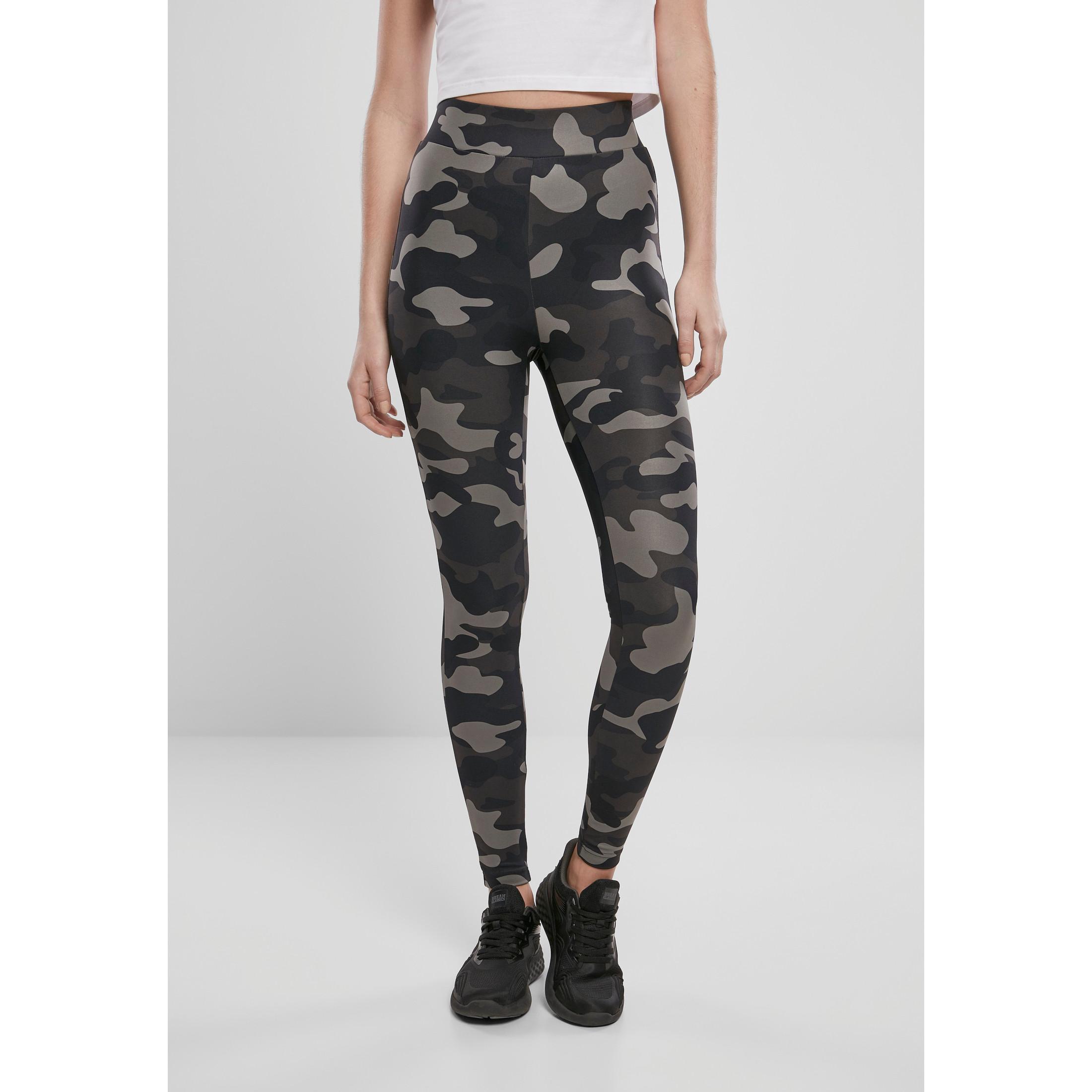 URBAN CLASSICS  leggings damen urban classic camo waist 