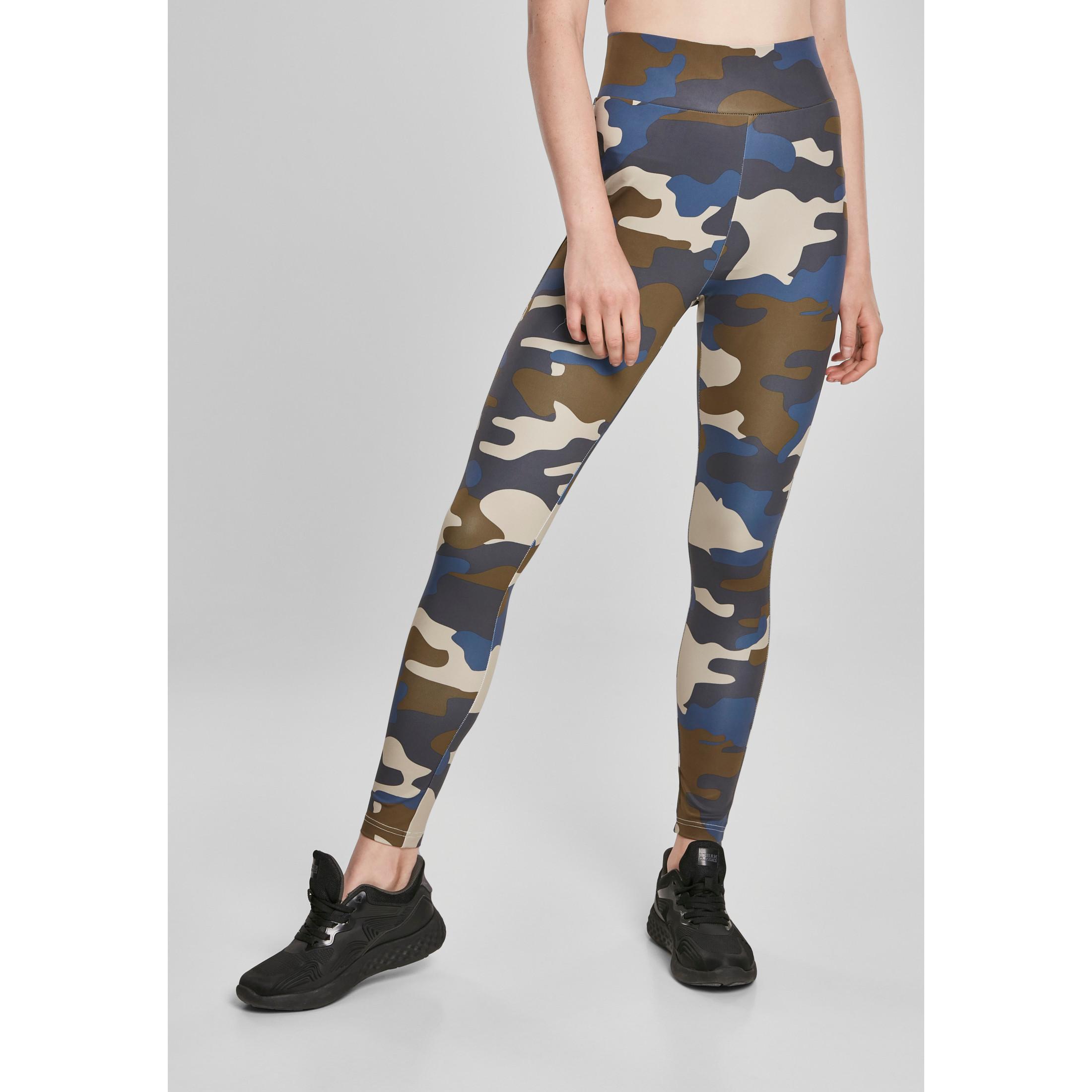 URBAN CLASSICS  leggings damen urban classic camo waist 