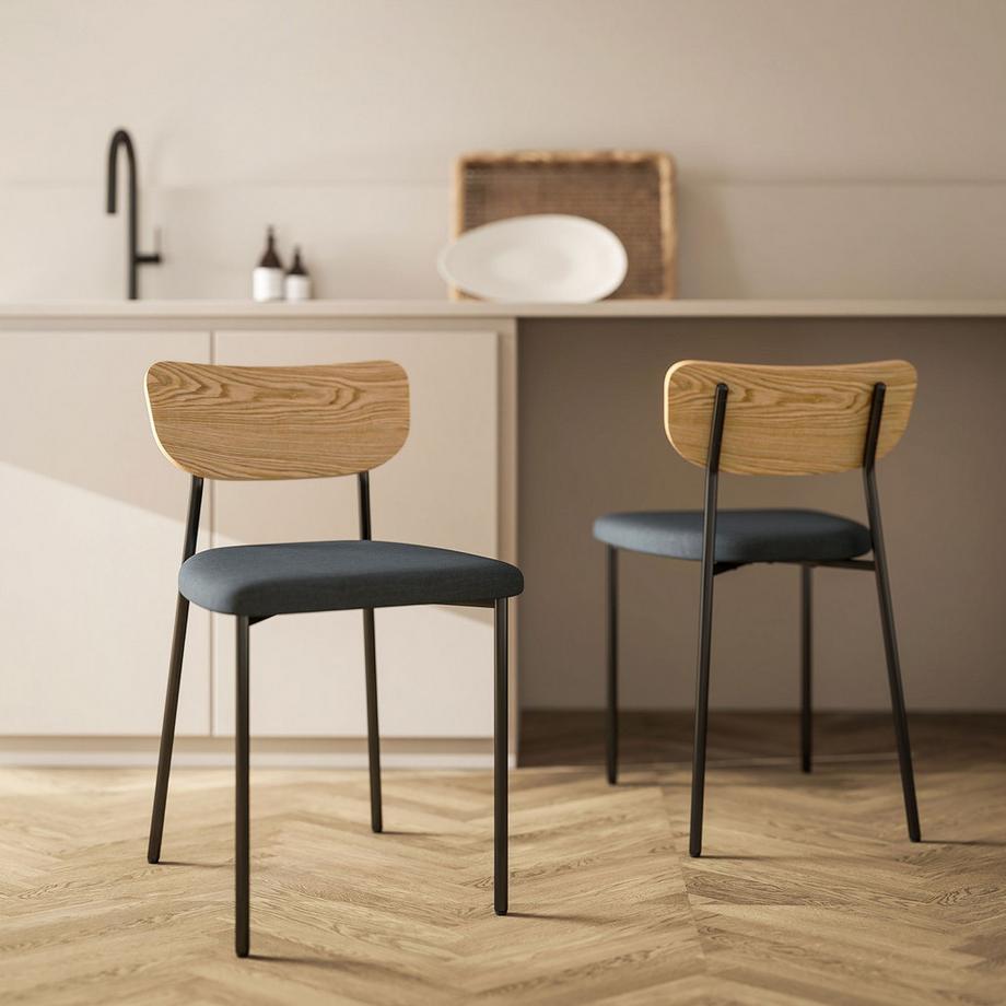 Northio Lot de 2 chaises de salle à manger  