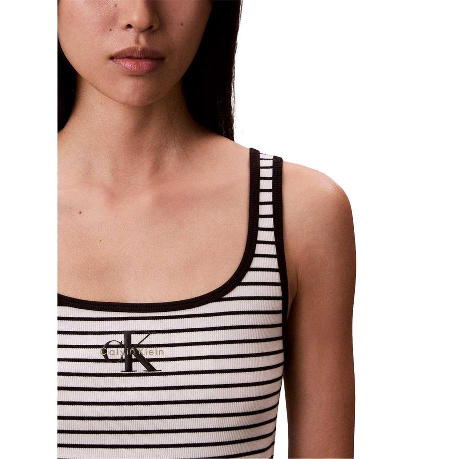 Calvin Klein  Ärmelloses Oberteil, Gerippt, Ärmellos 