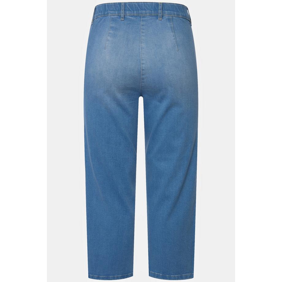 Ulla Popken Mony 7/8 Jeans Elastikbund Reissverschlusstaschen  
