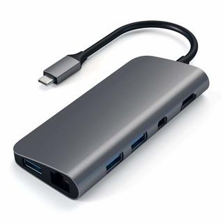 SATECHI  ST-TCMM8PAM station d'accueil USB 3.2 Gen 1 (3.1 Gen 1) Type-C Gris 