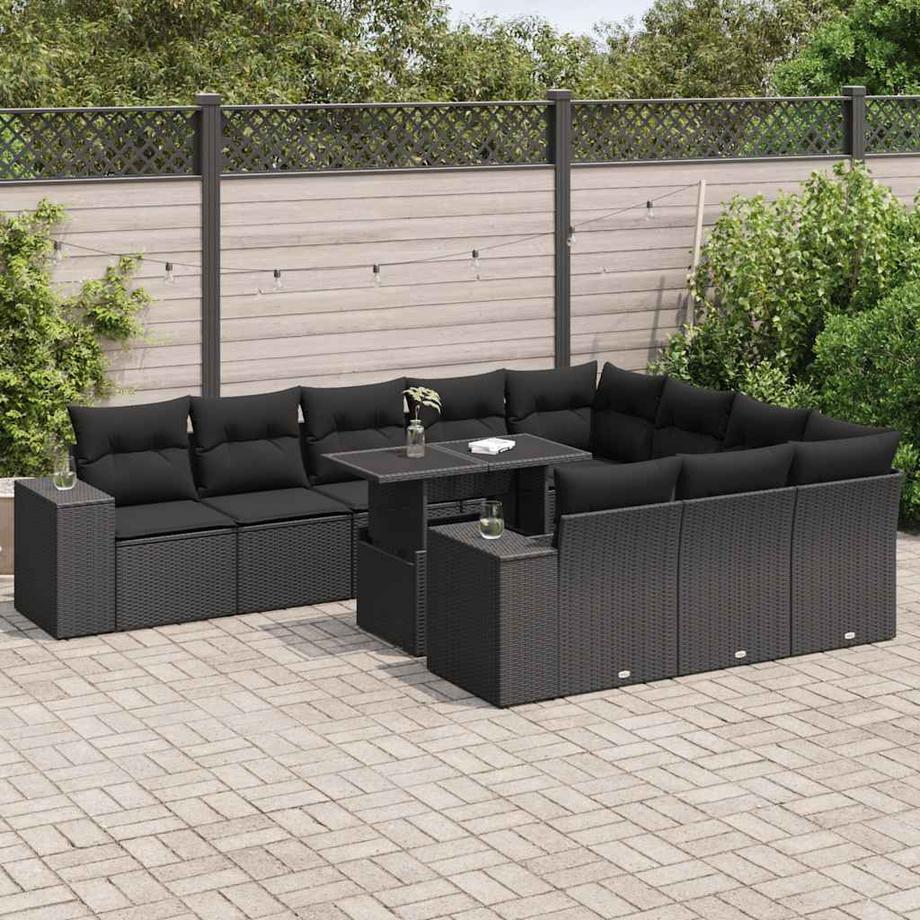 VidaXL set di divani da giardino Polirattan  