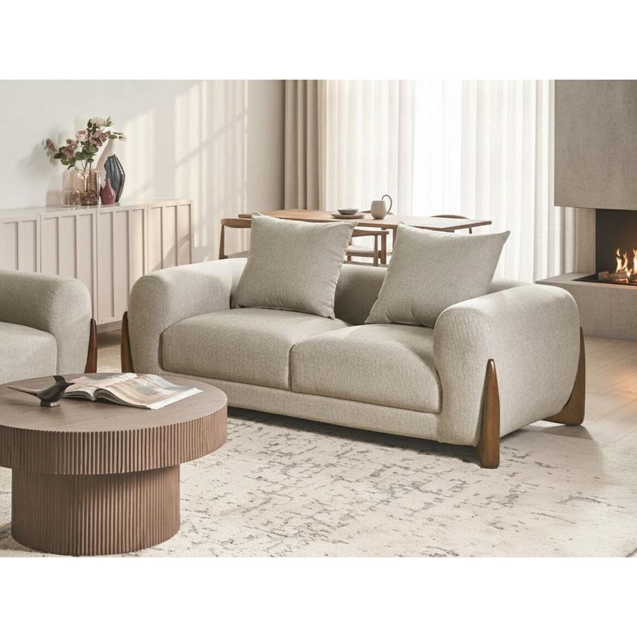 Beliani 2 Sitzer Sofa aus Stoff Modern VINLIDEN  