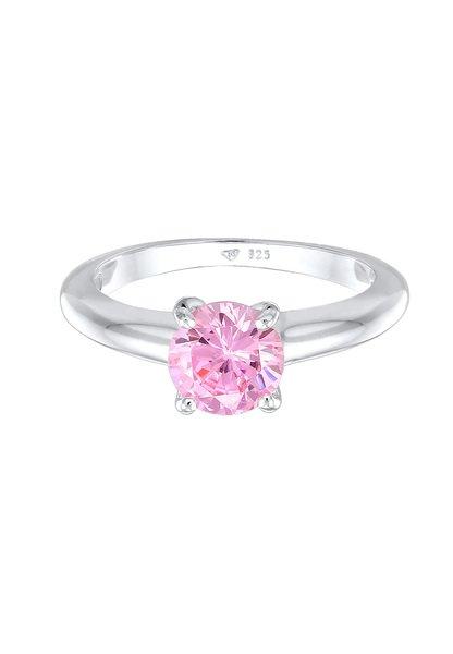 Elli  Bague Solitaire Avec Cristal De Zirconium 