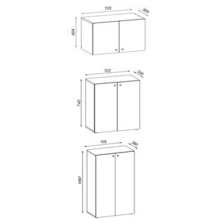 VCM XXL Holz Schuhschrank Kleiderschrank Groß Schrank Schuhe Dielenschrank Lona 5f A  