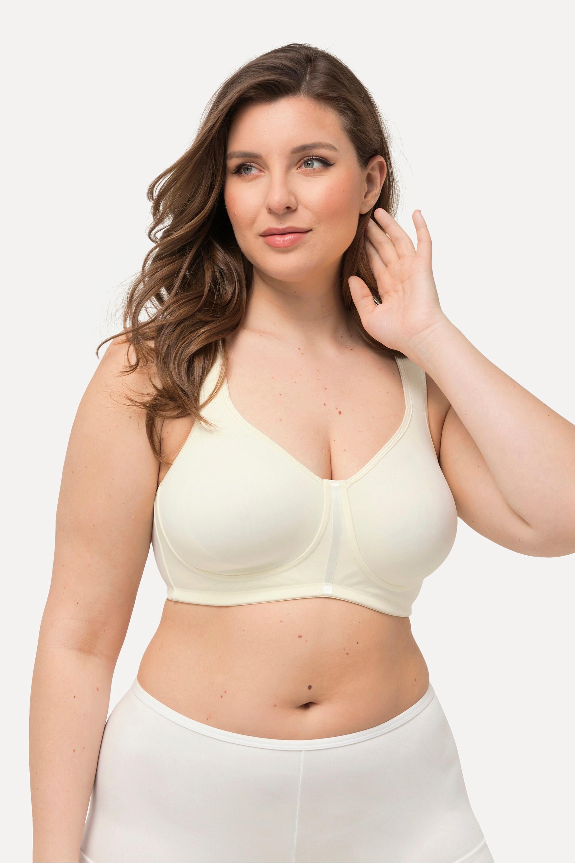 Ulla Popken  Reggiseno wellness in microfibra senza ferretto con coppa C-E 