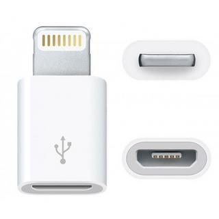 eStore  Adaptateur Micro-USB vers Lightning - Blanc 