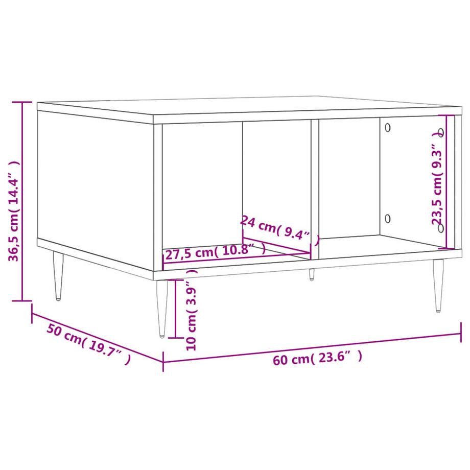 VidaXL Couchtisch holzwerkstoff  