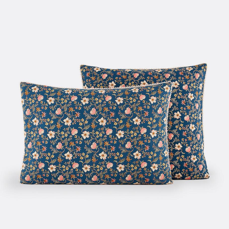 La Redoute Intérieurs Jasmine Blumenmuster Kissenbezug mit recycelter Baumwolle  