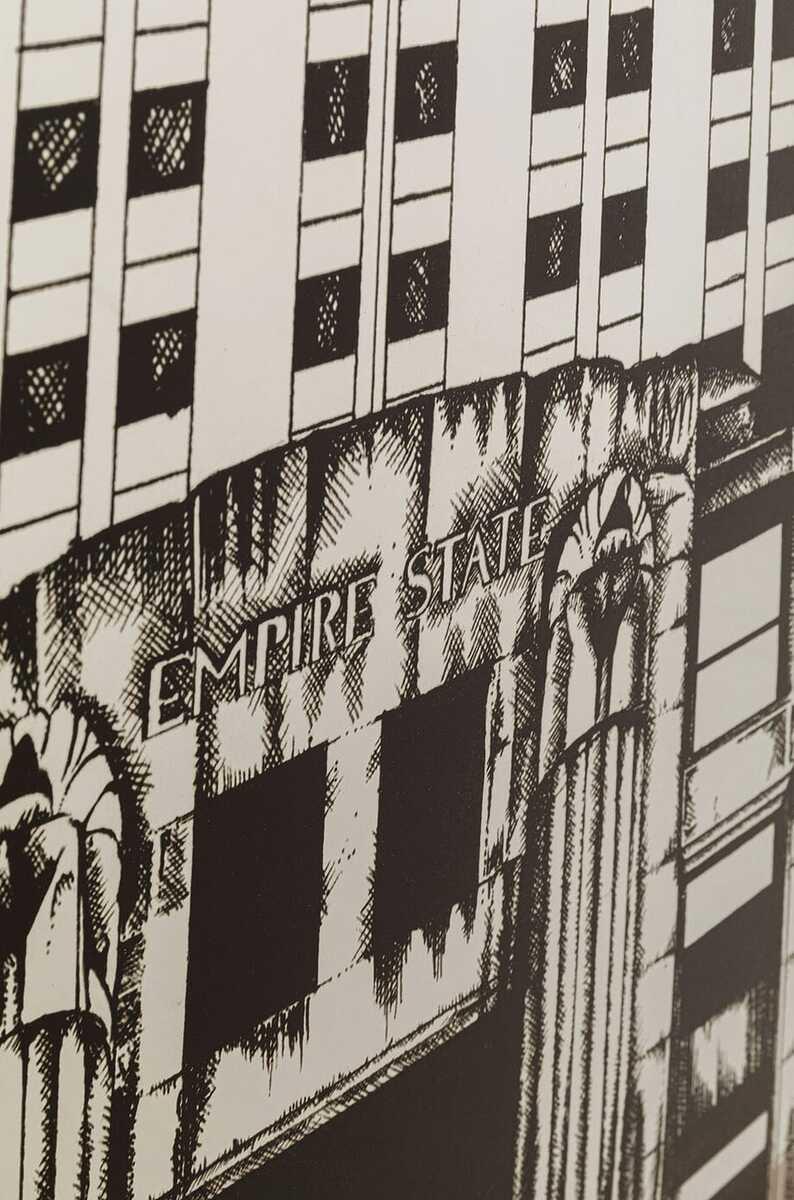 KARE Design Tableau encadré Empire State Mirror 77x130  