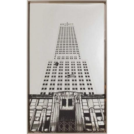 KARE Design Tableau encadré Empire State Mirror 77x130  