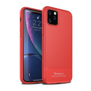 IPAKY  iPhone 11 Pro Max - étui en silicone carbone rouge IPAKY 