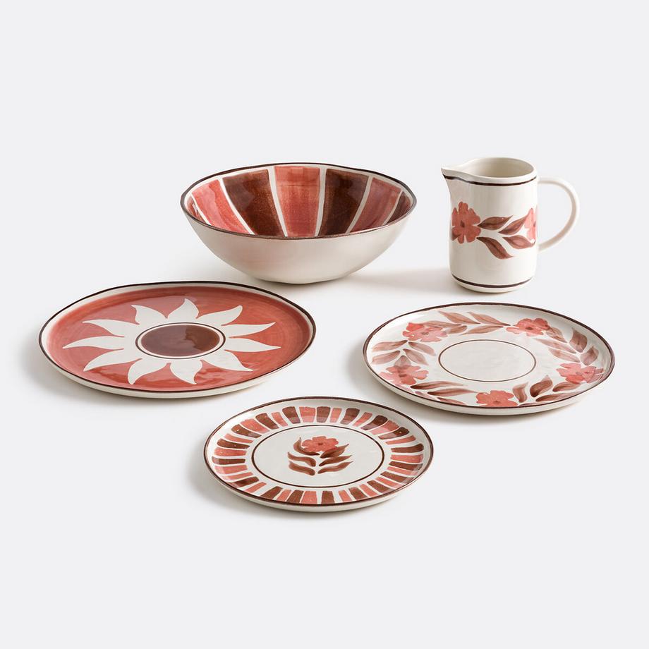 La Redoute Intérieurs Lot de 4 assiettes à dessert en grès  