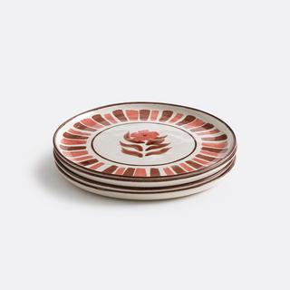 La Redoute Intérieurs Lot de 4 assiettes à dessert en grès  