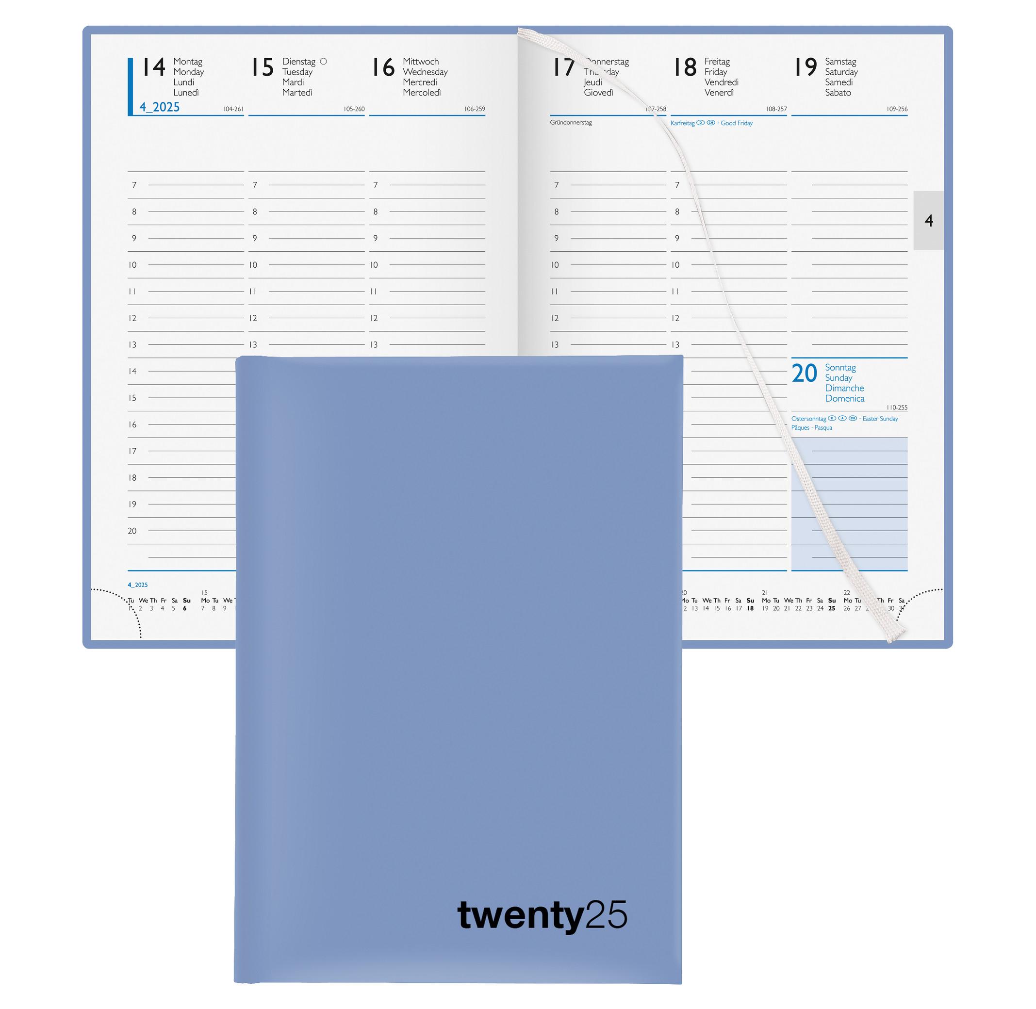 Biella Agenda de bureau Colorful 7 - Bleu  