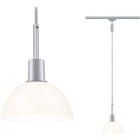 Paulmann Suspension Urail Sarrasani max 20W E14 chrome mat/opale 230V métal verre  