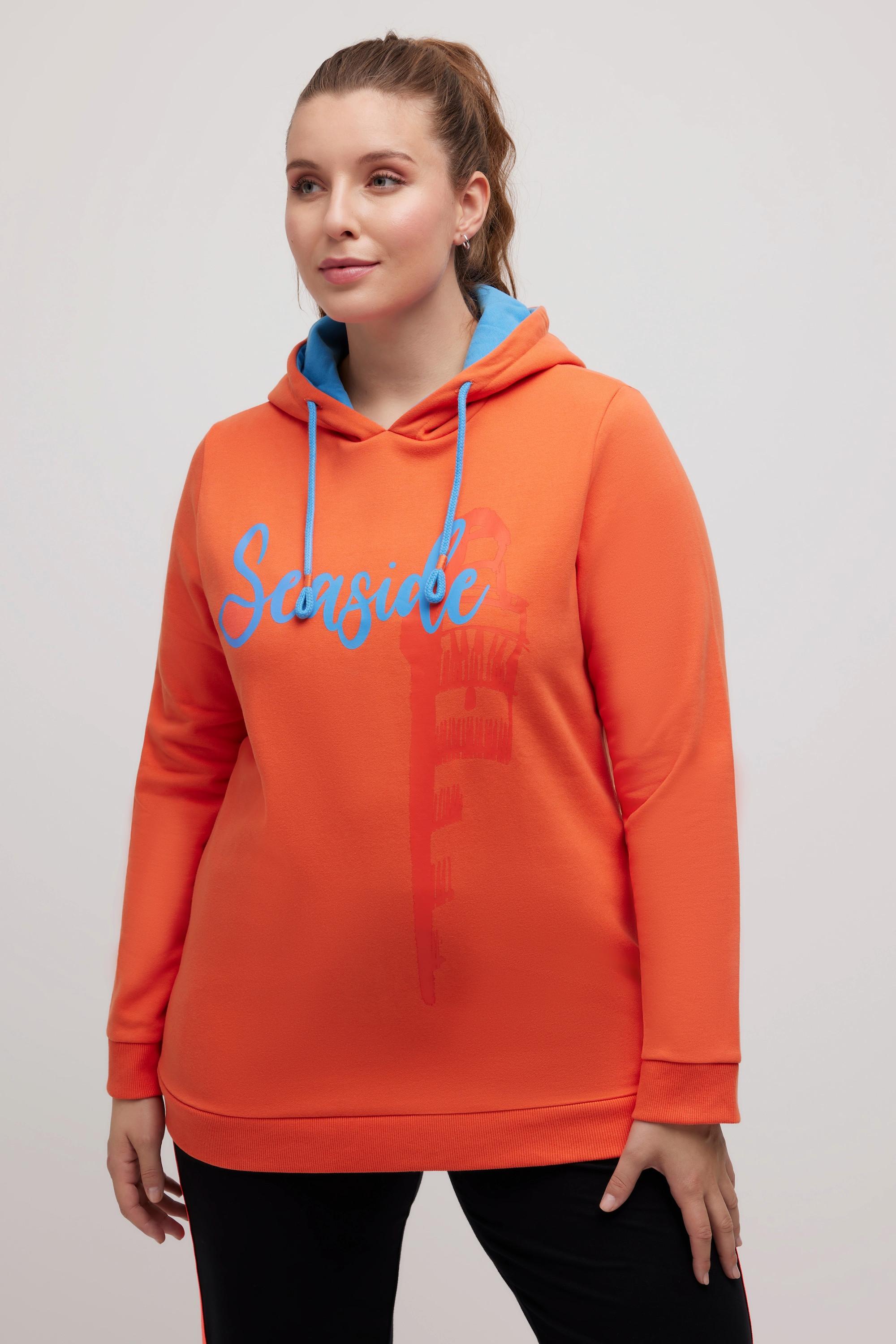 Ulla Popken  Hoodie, Leuchtturm, Kapuze, Langarm 