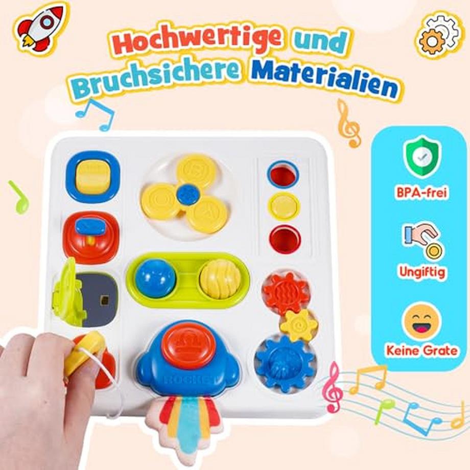 Activity-board  9 in 1 Baby-Motorikspielzeug Sinnesspielzeug Baby-Baby-Würfelspielzeug Busy Board 