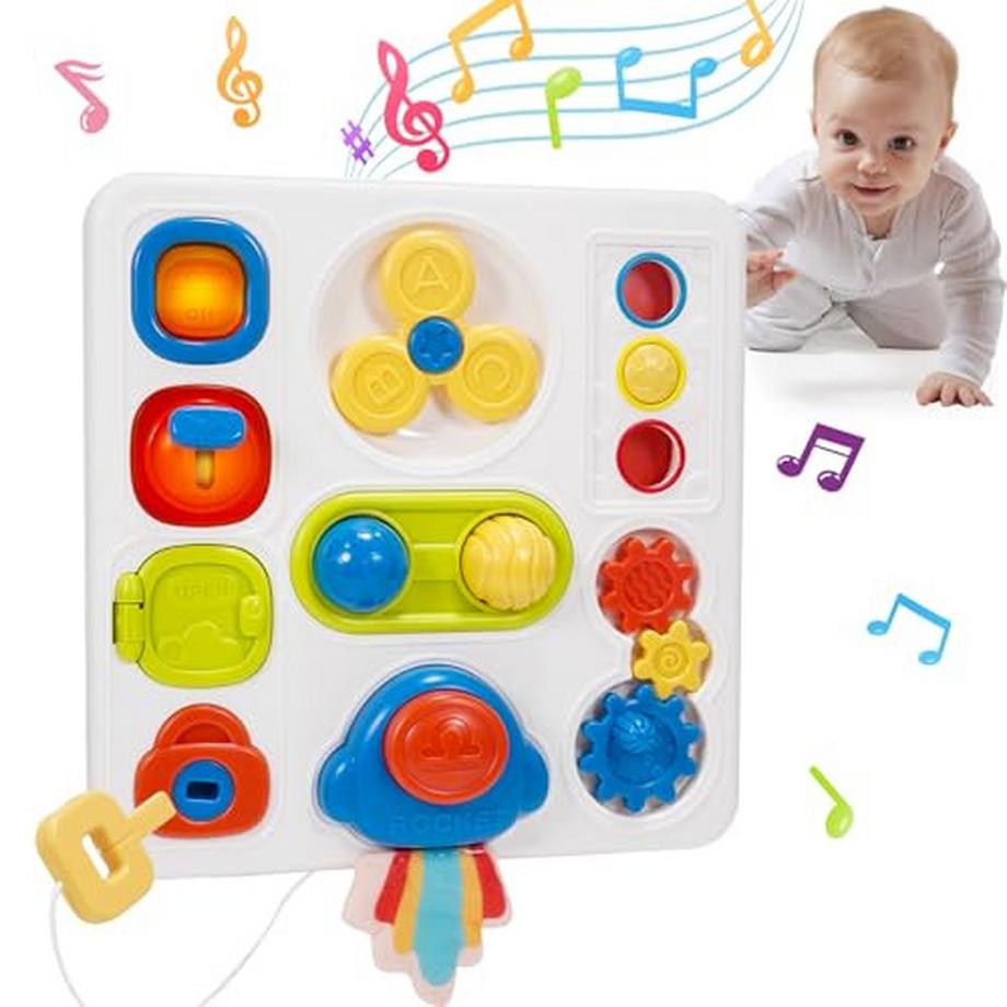 9 in 1 Baby-Motorikspielzeug Sinnesspielzeug Baby-Baby-Würfelspielzeug Busy Board