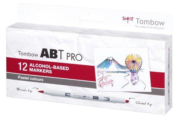 Tombow TOMBOW Dual Brush Pen ABT PRO ABTP-12P-2 Pastel Colours 12 Stück  