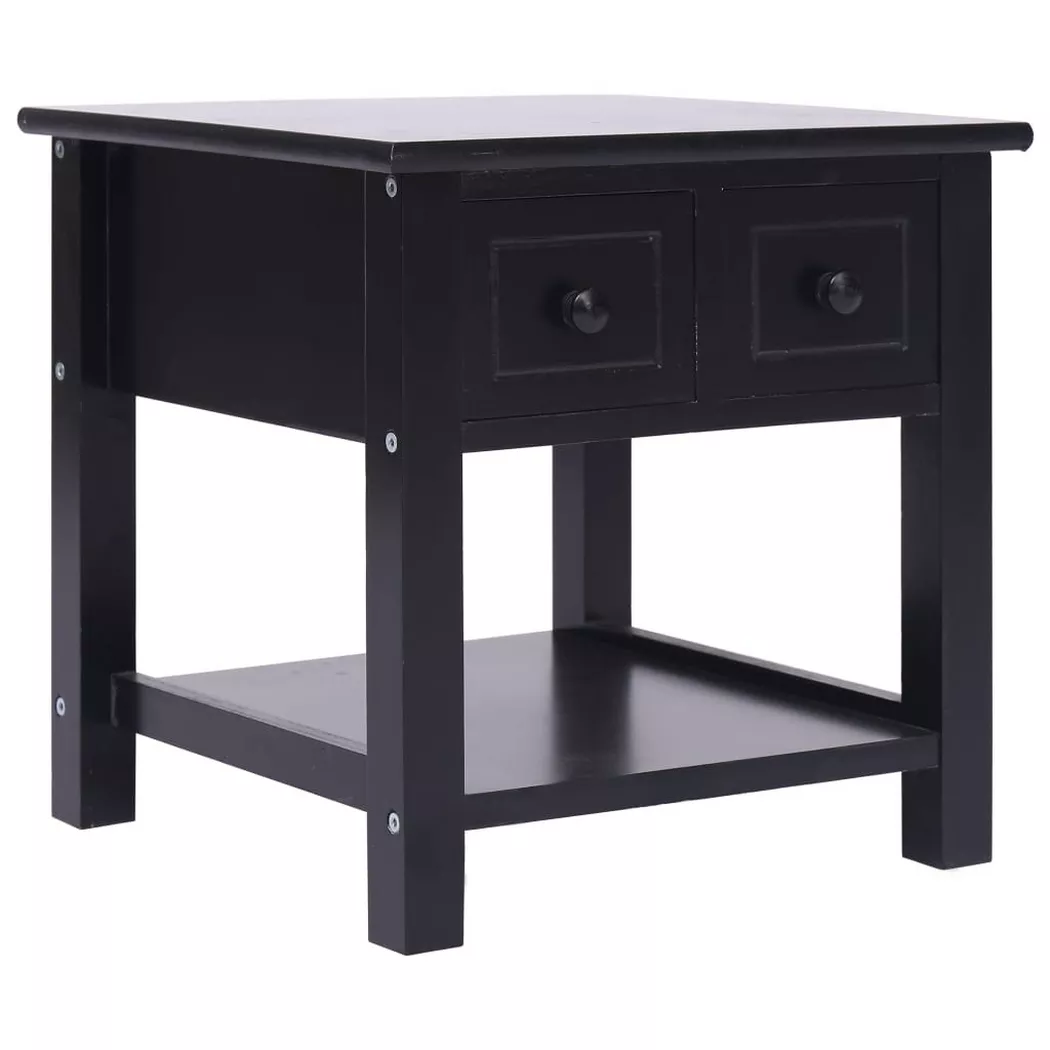 VidaXL - Table d'appoint bois, One Size, Noir