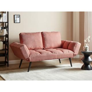 Beliani Schlafsofa aus Polyester Retro BREKKE  