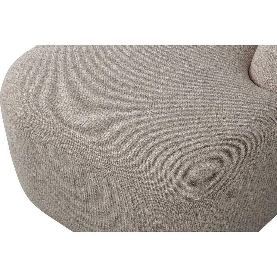 mutoni Canapé d'angle Sloping droit chenille chiné naturel 274x225  