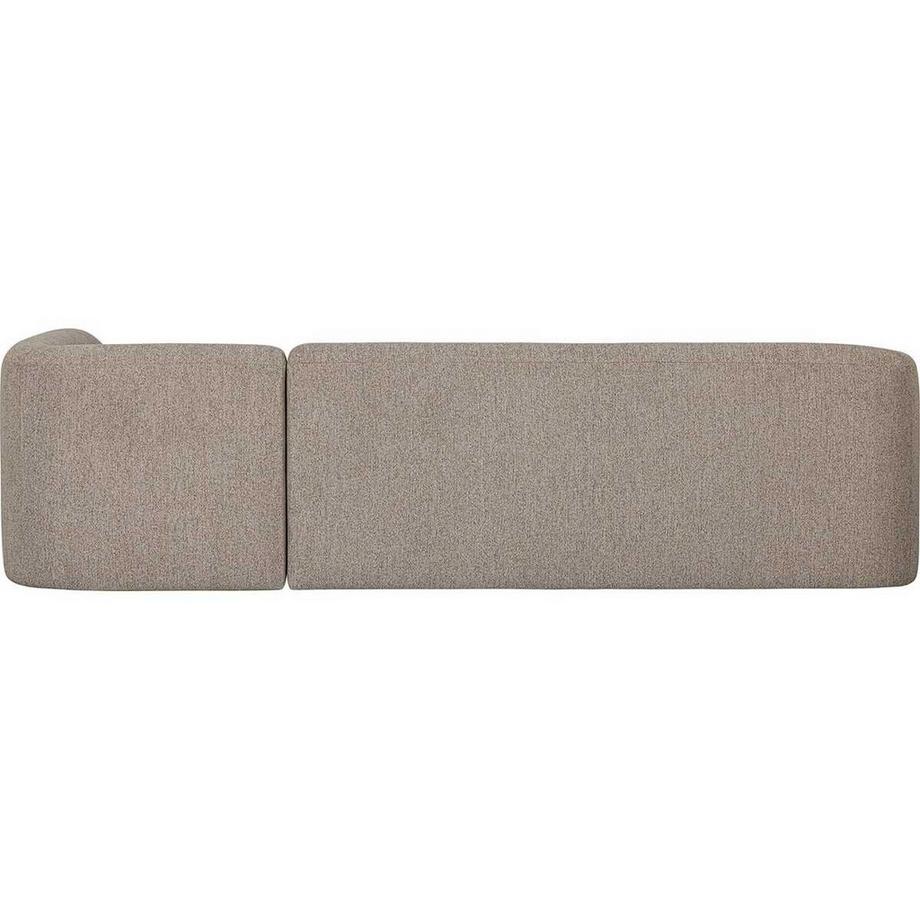 mutoni Canapé d'angle Sloping droit chenille chiné naturel 274x225  
