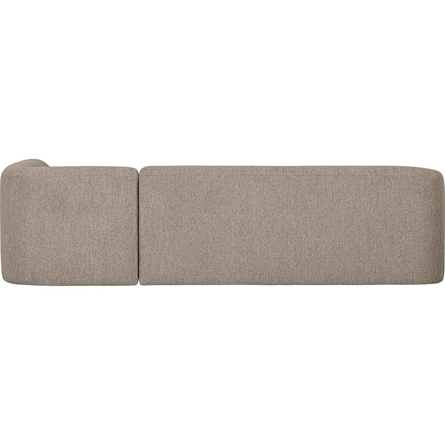 mutoni Ecksofa Sloping rechts Chenille natur 274x225  