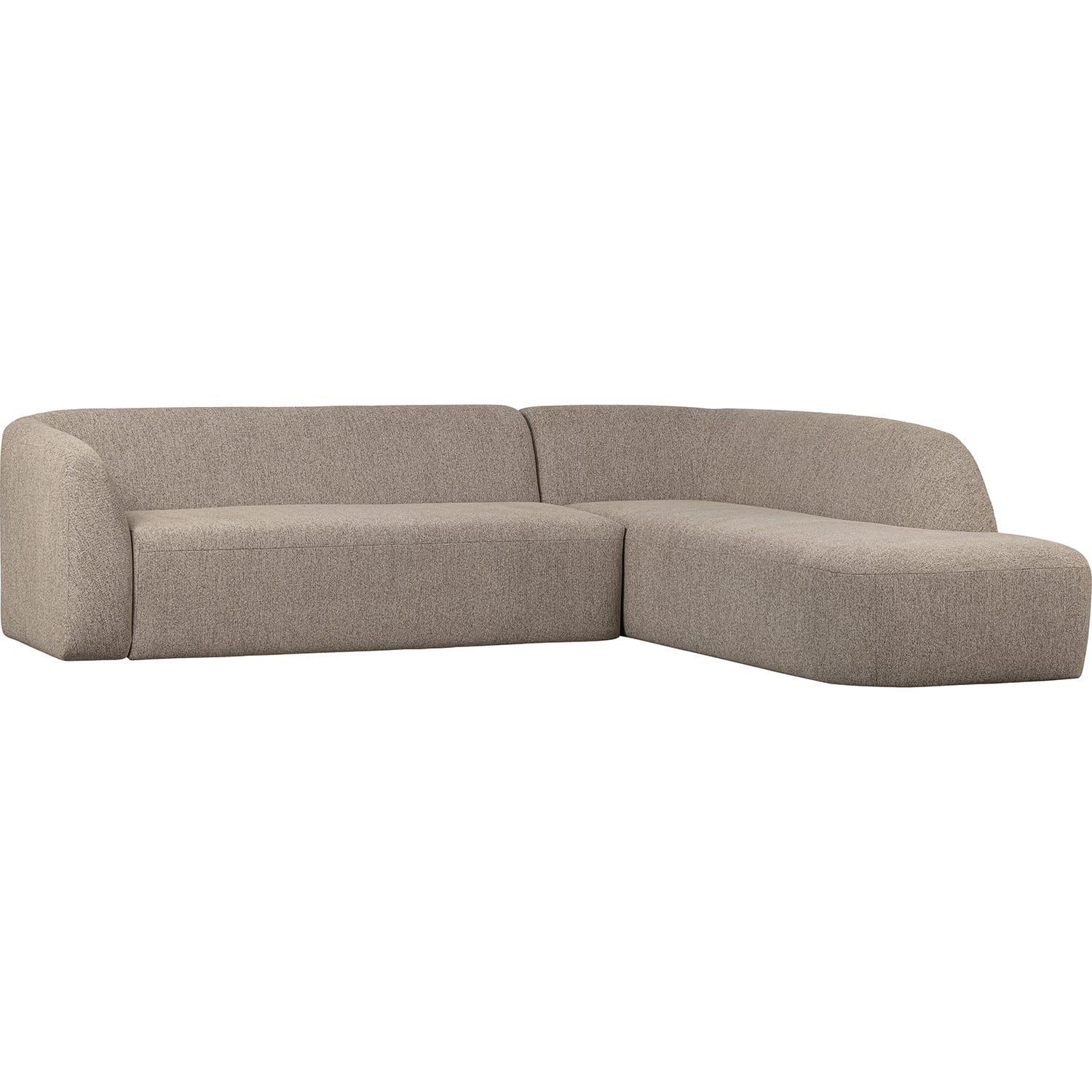 mutoni Ecksofa Sloping rechts Chenille natur 274x225  