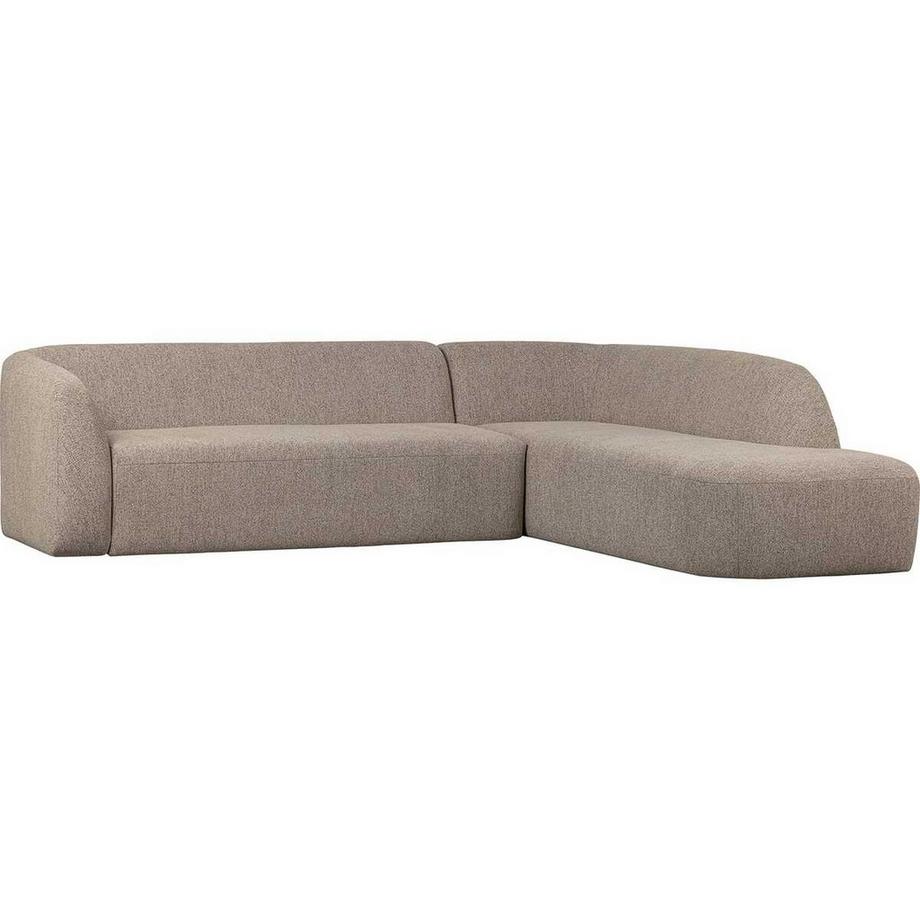 Ecksofa Sloping rechts Chenille natur meliert 274x225