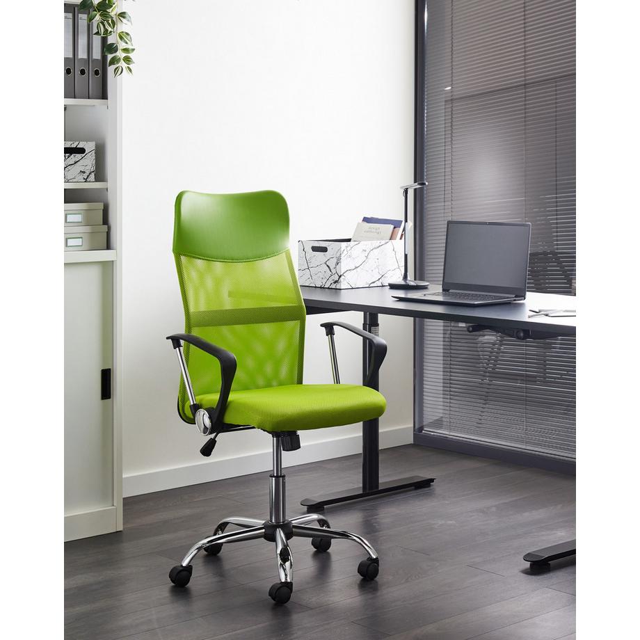 Beliani Chaise de bureau en Tissu maillé Minimaliste DESIGN  