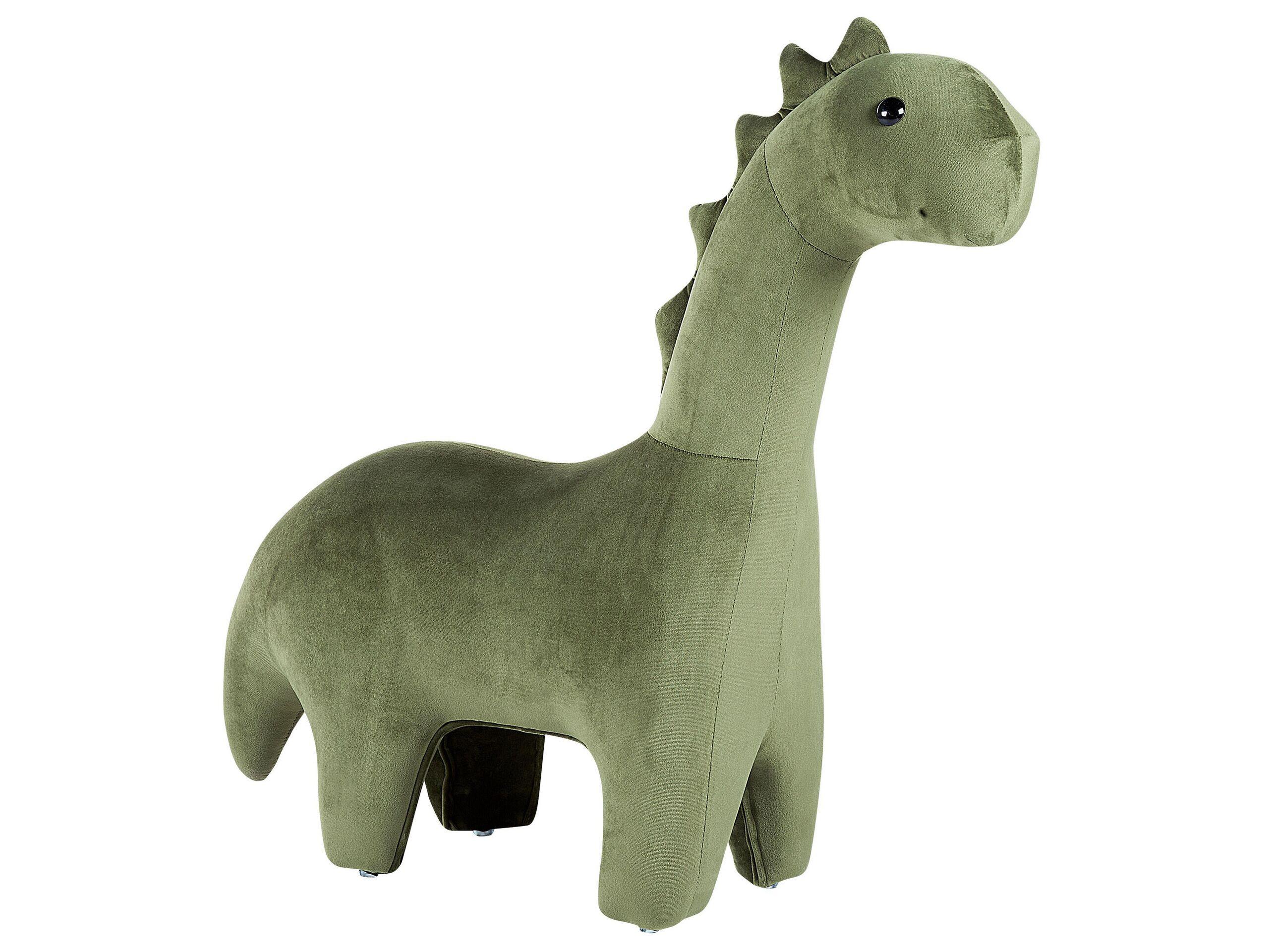 Beliani Hocker aus Samtstoff Modern BRONTOSAUR  