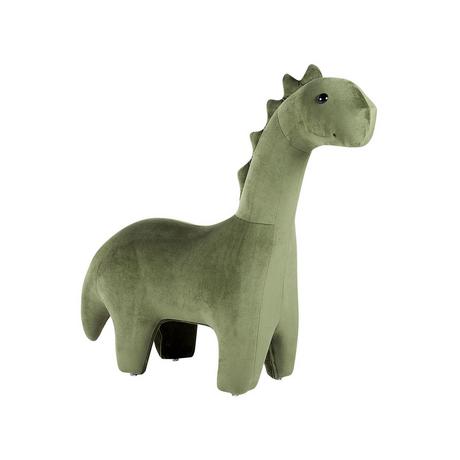 Beliani Repose-pied en Velours Moderne BRONTOSAUR  