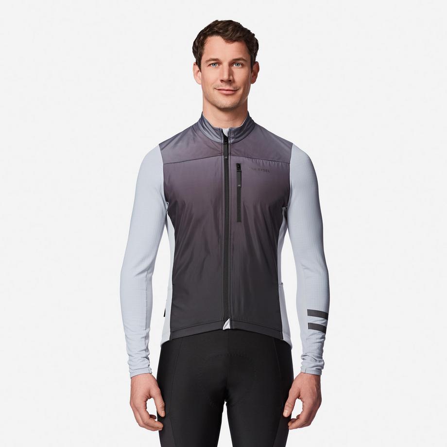 Maglia ciclismo uomo maniche lunghe mezza stagione poliestere