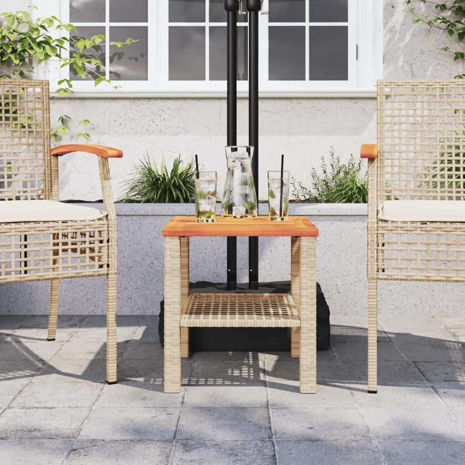 VidaXL Gartentisch poly-rattan  