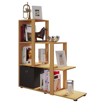 Holz Stand Treppenregal Stufenregal Standregal Raumteiler Bücherregal Slando