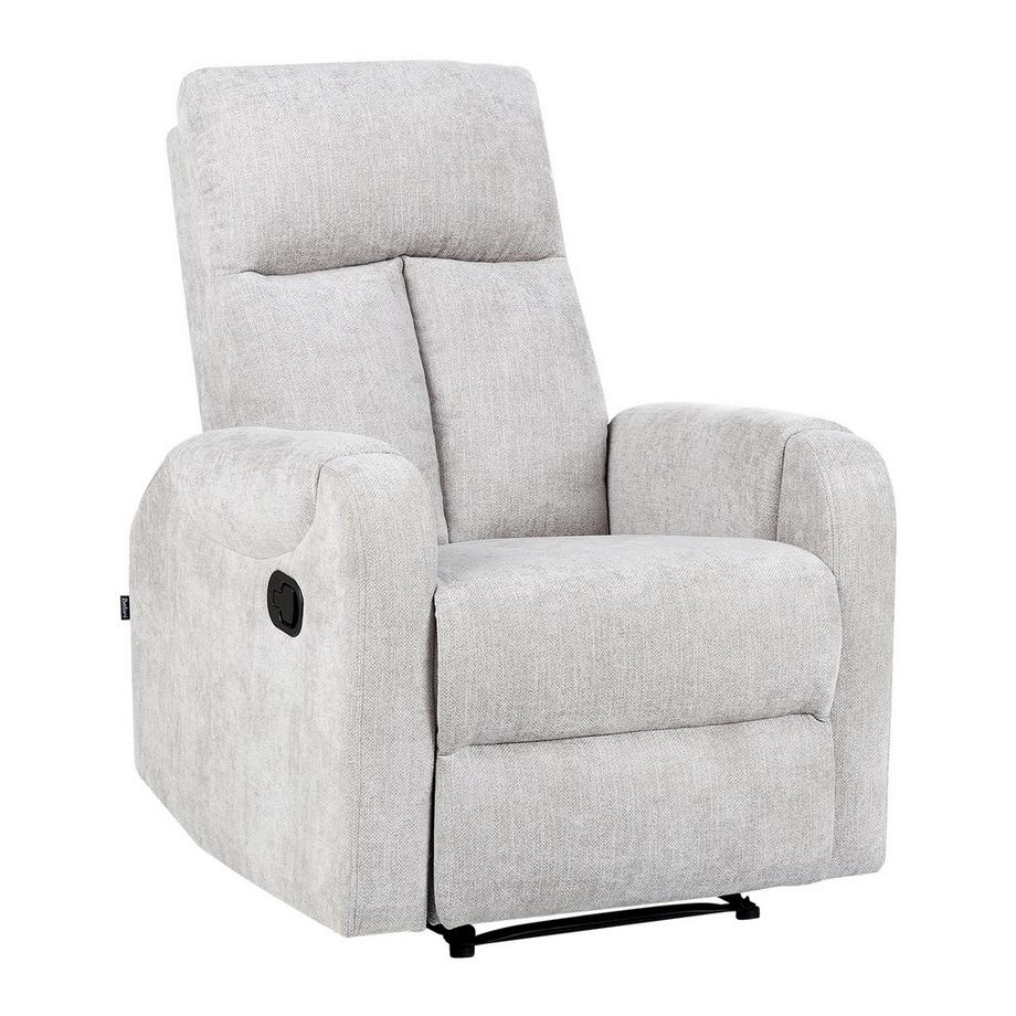 Beliani Fauteuil inclinable en Tissu Traditionnel SOMERO  
