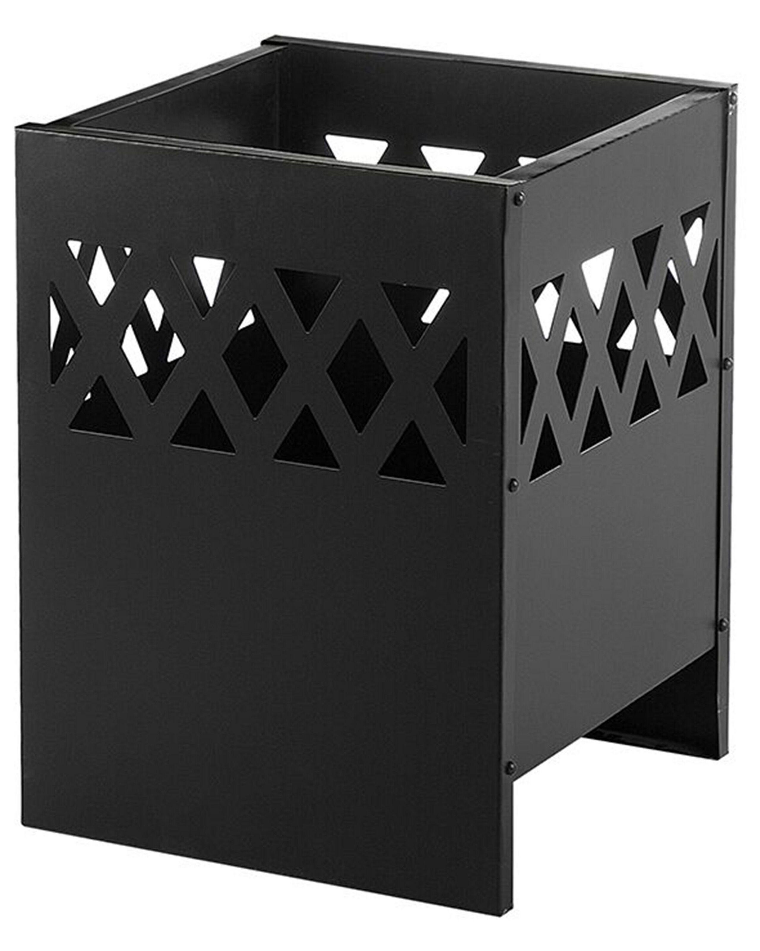 Beliani Foyer avec grille en Acier Scandinave SHIGA  