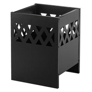 Beliani Foyer avec grille en Acier Scandinave SHIGA  