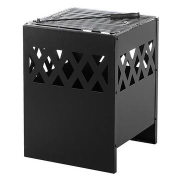 Foyer avec grille en Acier Scandinave SHIGA