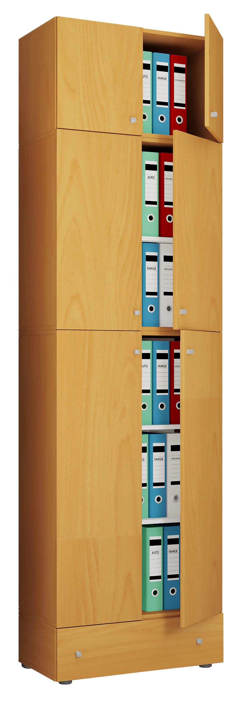 VCM XXL Büroschrank Aktenschrank Bücher Büromöbel Ordner Schrank Lona 5f A Schublade  