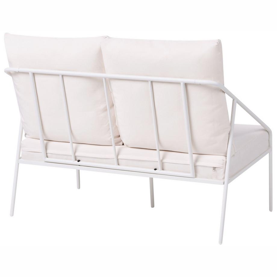 Beliani Lounge Set mit Tisch aus Stahl  USTICA  