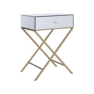 Beliani Table d'appoint en Verre Glamour VIVY  