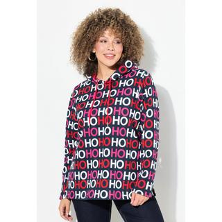 Ulla Popken  Hoodie, Ho Ho Ho, Classic, Kapuze, Langarm 