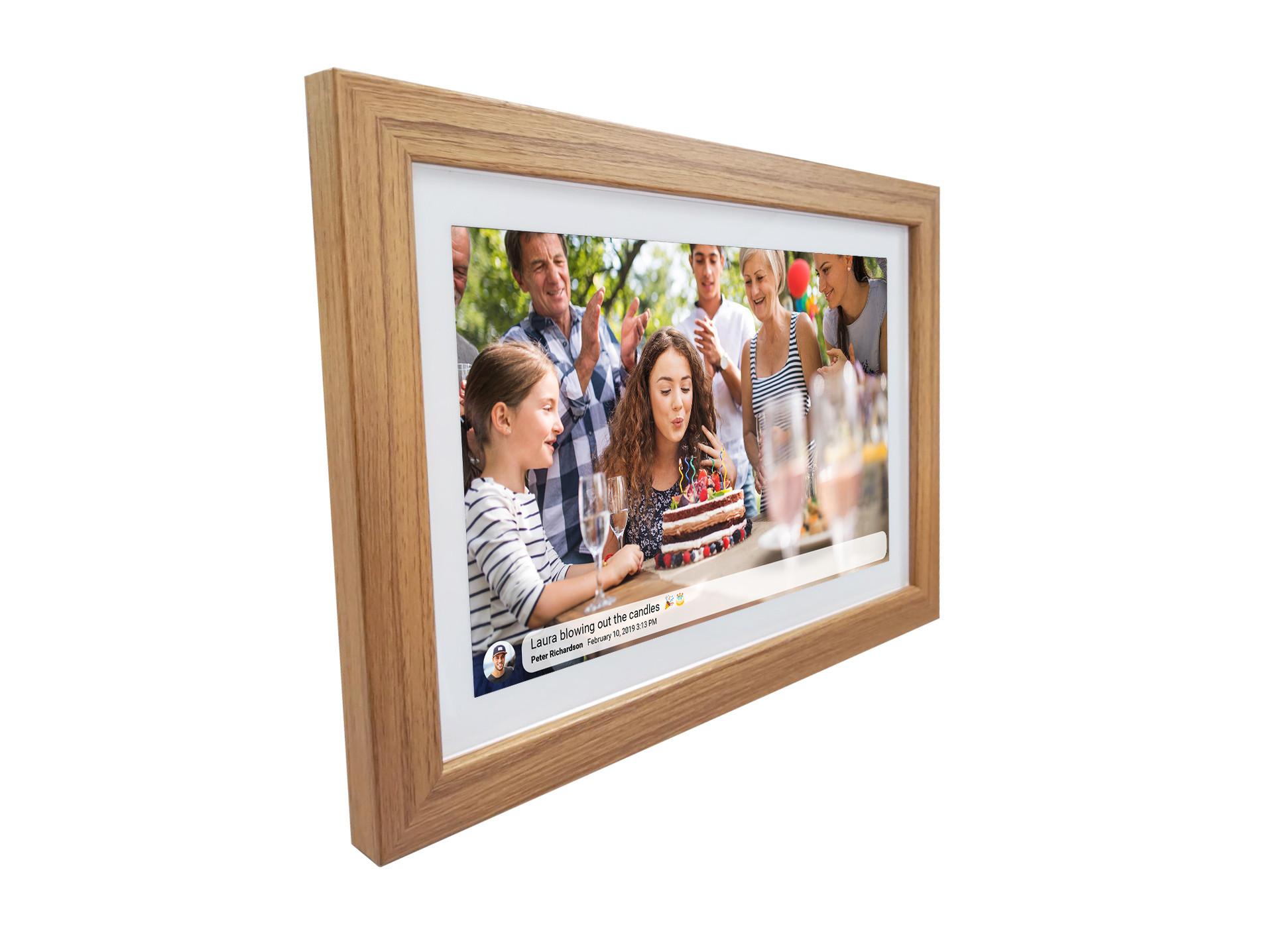 DENVER  Denver PFF-1542 cornice per foto digitali Legno 39,6 cm (15.6") Touch screen Wi-Fi 