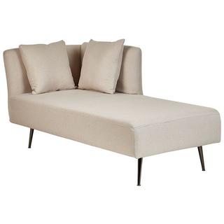 Beliani Chaise longue côté gauche en Polyester Moderne RIOM  