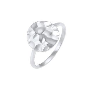 Elli  Bague Plaquette Pour Dames Tendance Martelée 