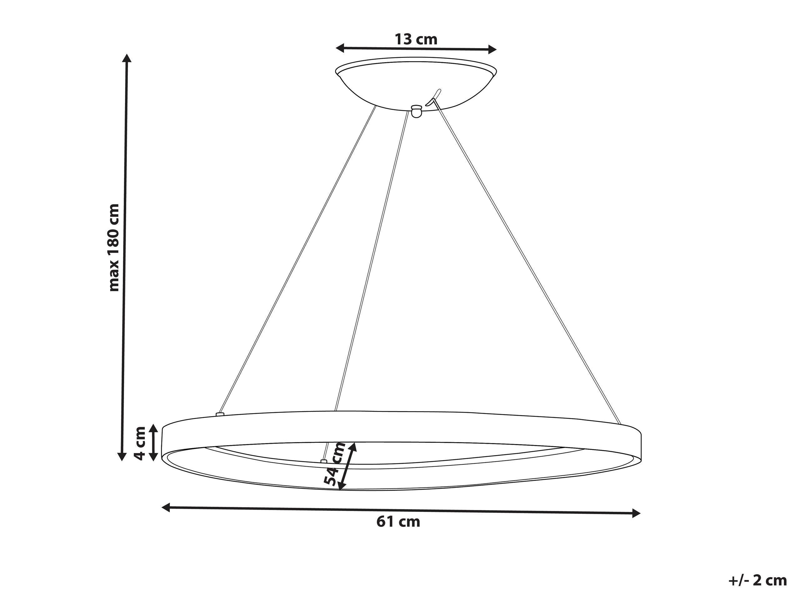 Beliani Lampe suspension en Acrylique Moderne KRABURI  